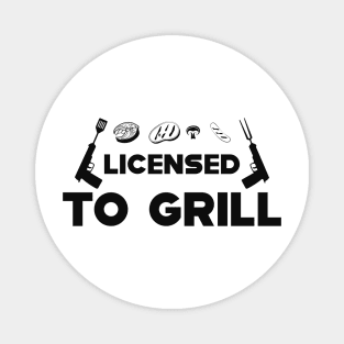 BBQ - Licensed to grill Magnet